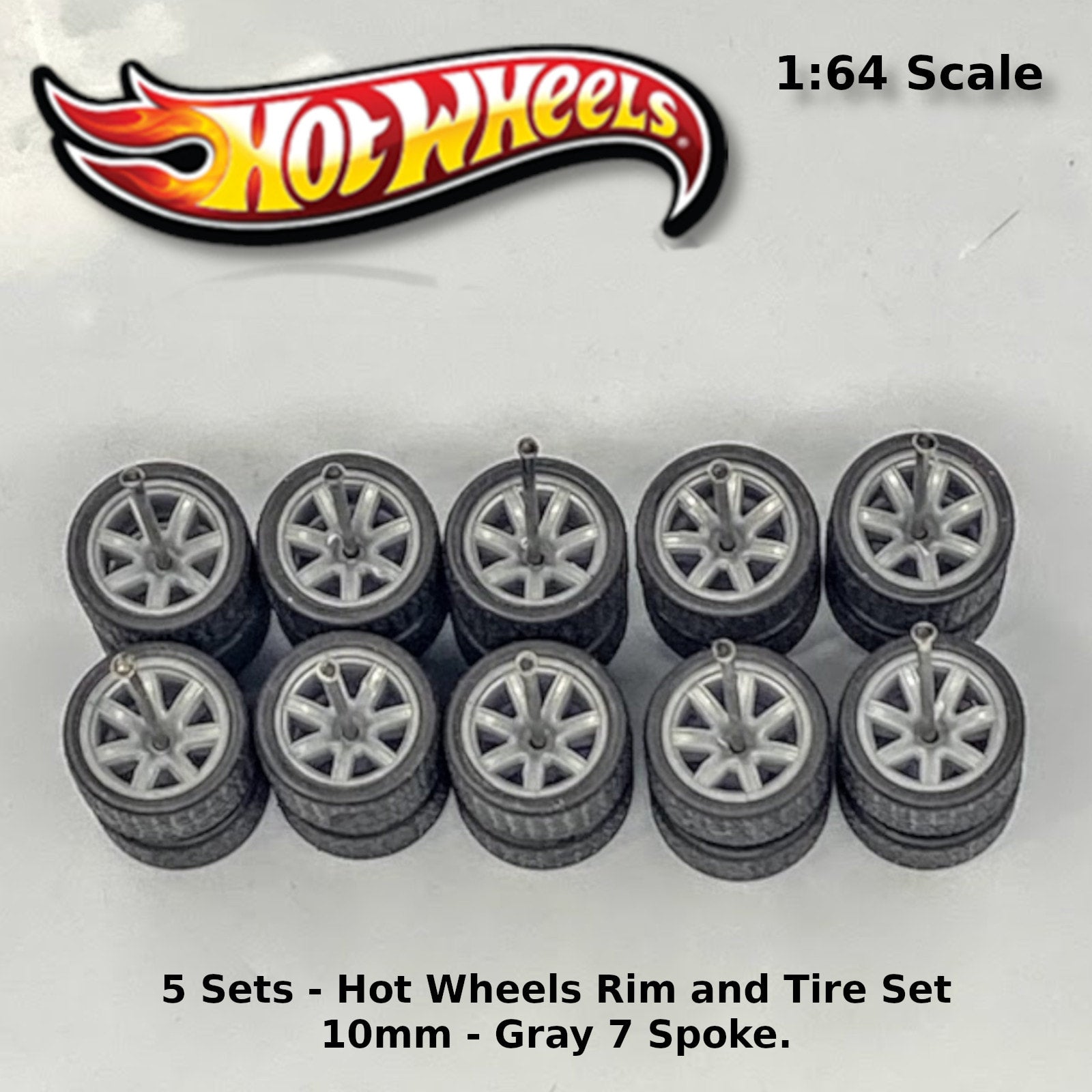 Sets Hot Wheels Gray spoke ECO Real Riders JDM Classic Wheel